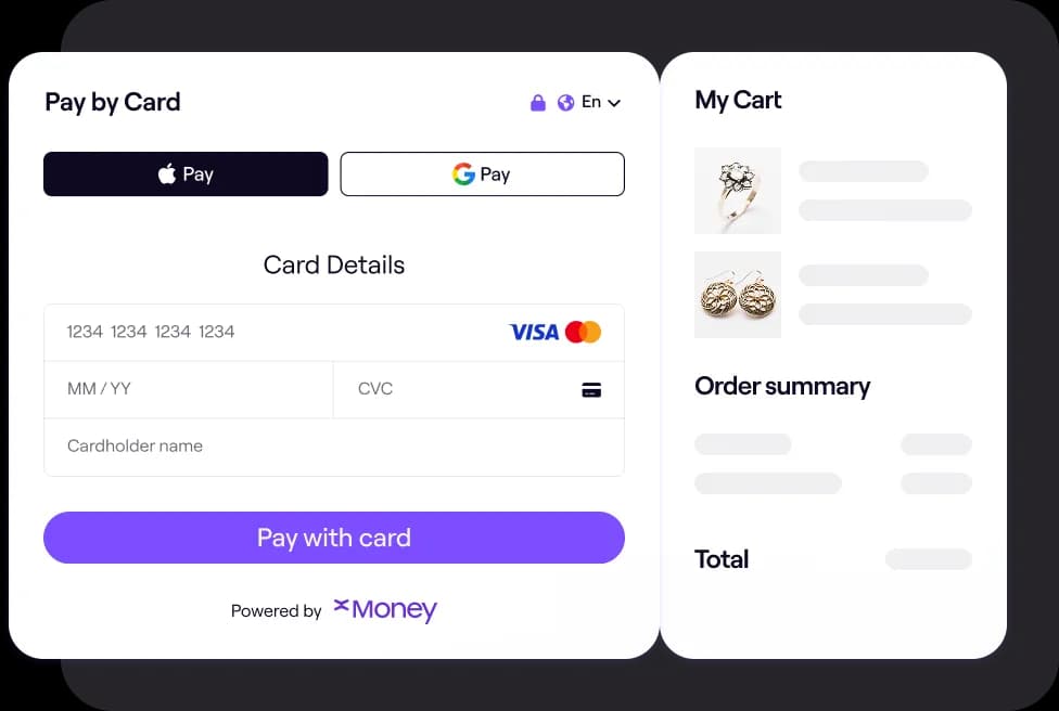 xMoney payments dashboard